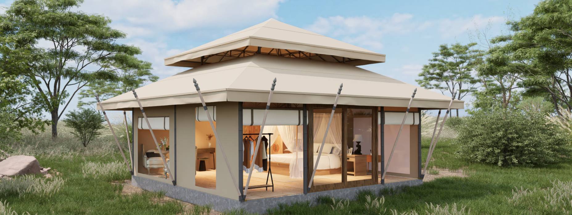 昆山市户外野奢帐篷